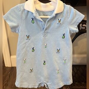 Little me 9m short sleave romper